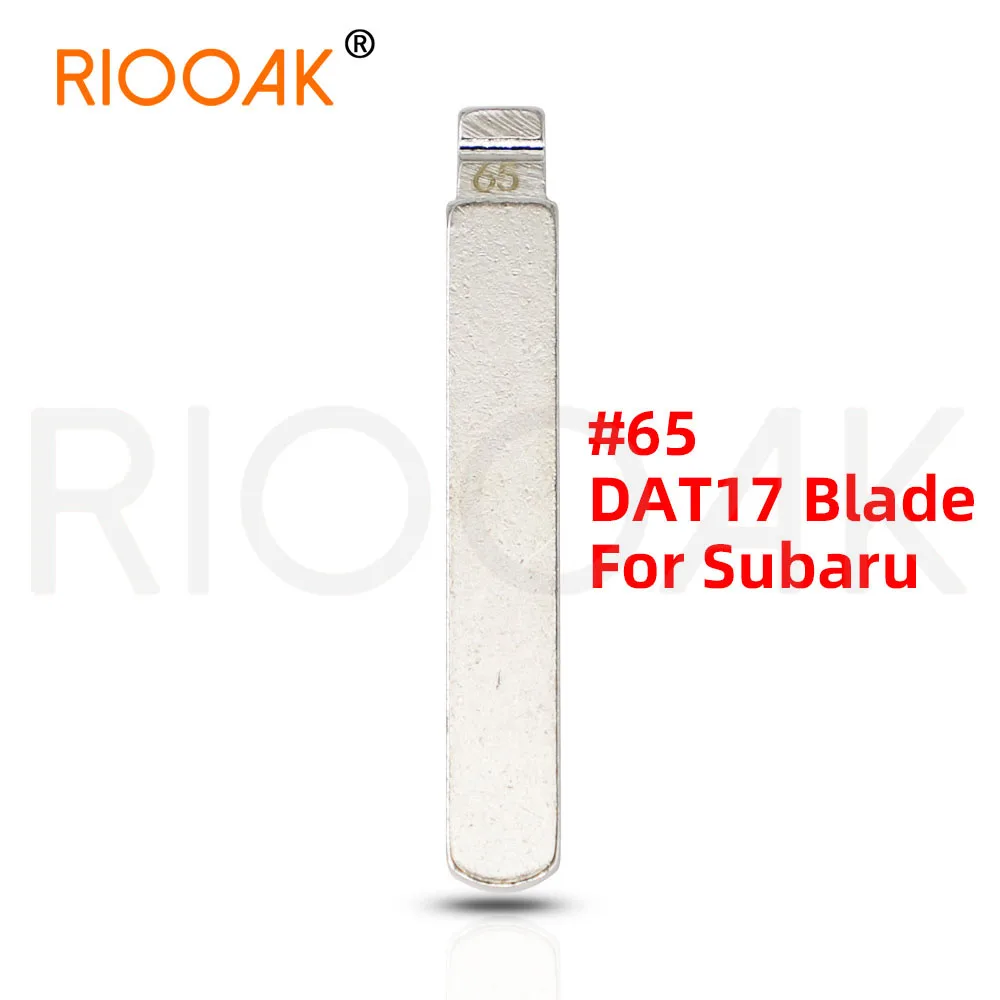 10pcs Metal Blank Uncut Flip KD VVDI Remote Key Blade Type #65 DAT17 Blade for Subaru NO. 65 Blade