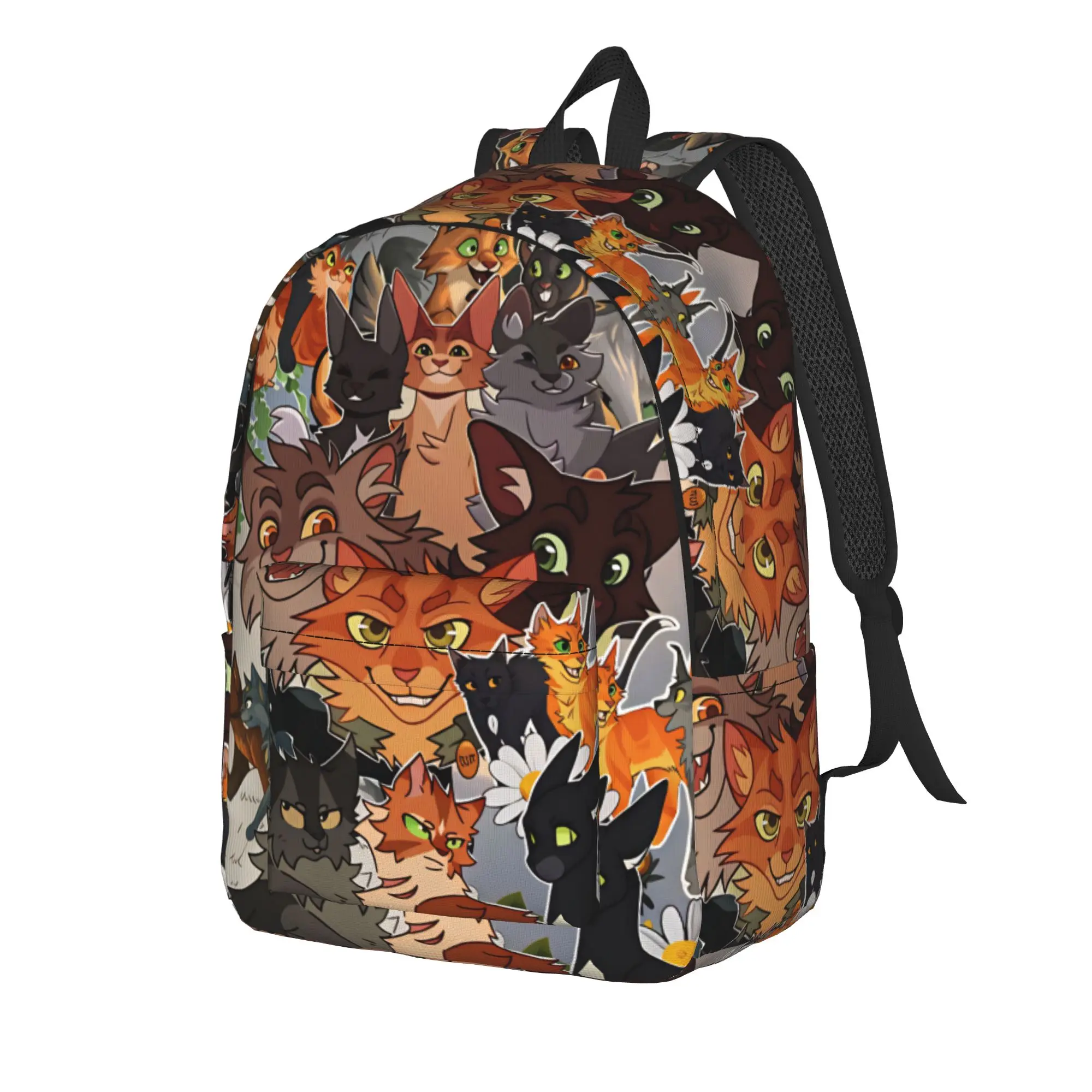Four Warriors Warrior Backpack  Boy Polyester Hiking Backpacks Durable Fashion School Bags Rucksack