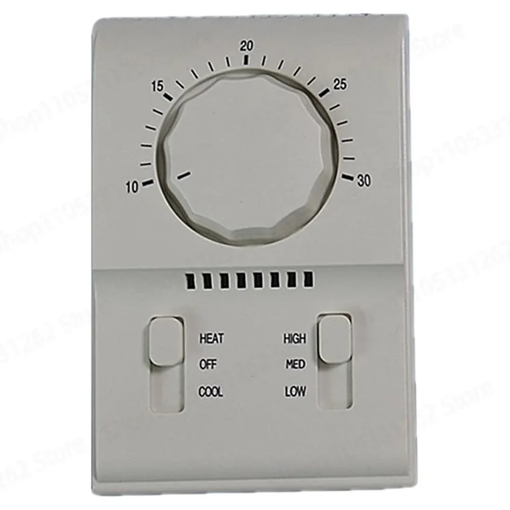 Fan Coil Mechanical Thermostat Knob Switch Panel Three Speed Switch Central Air Conditioning Controller