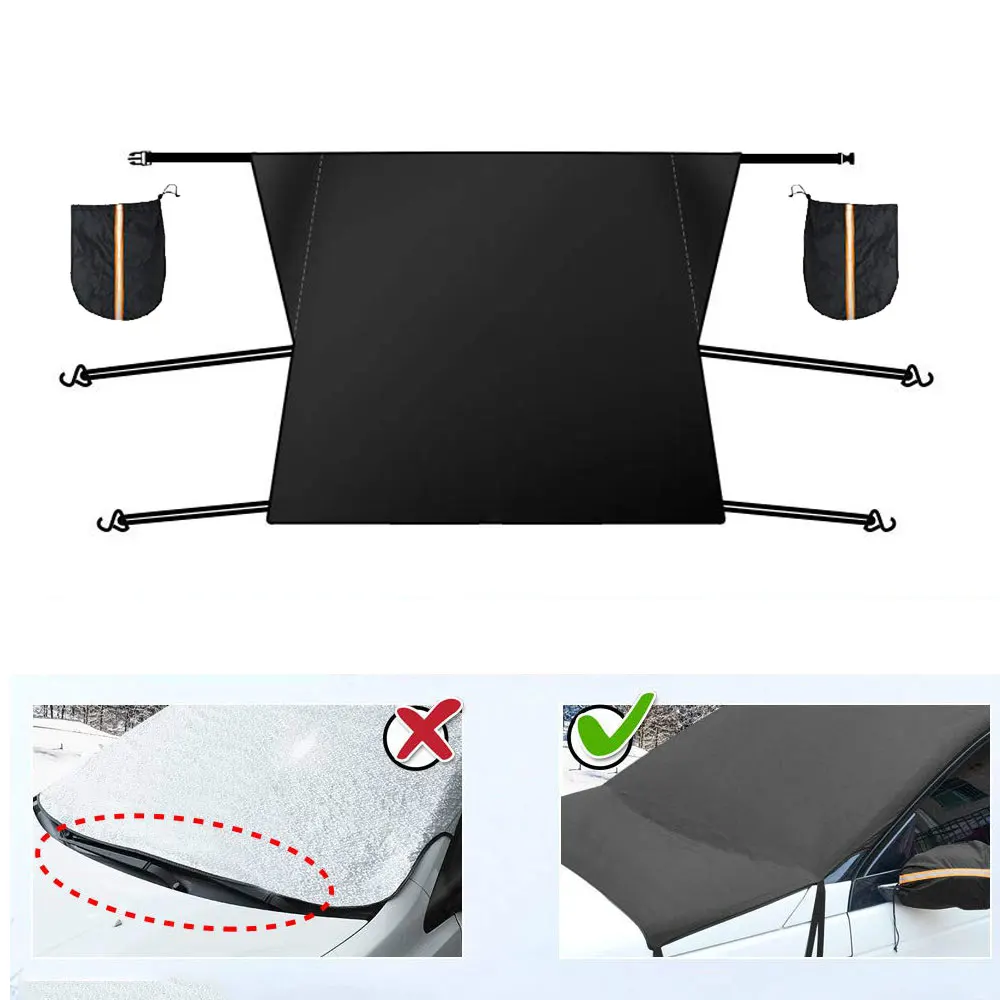 

Universal Car Snow Shield Sunshield for Front Windshield Car Cover Frost Dust Waterproof Protection Outdoor Exterior Protector