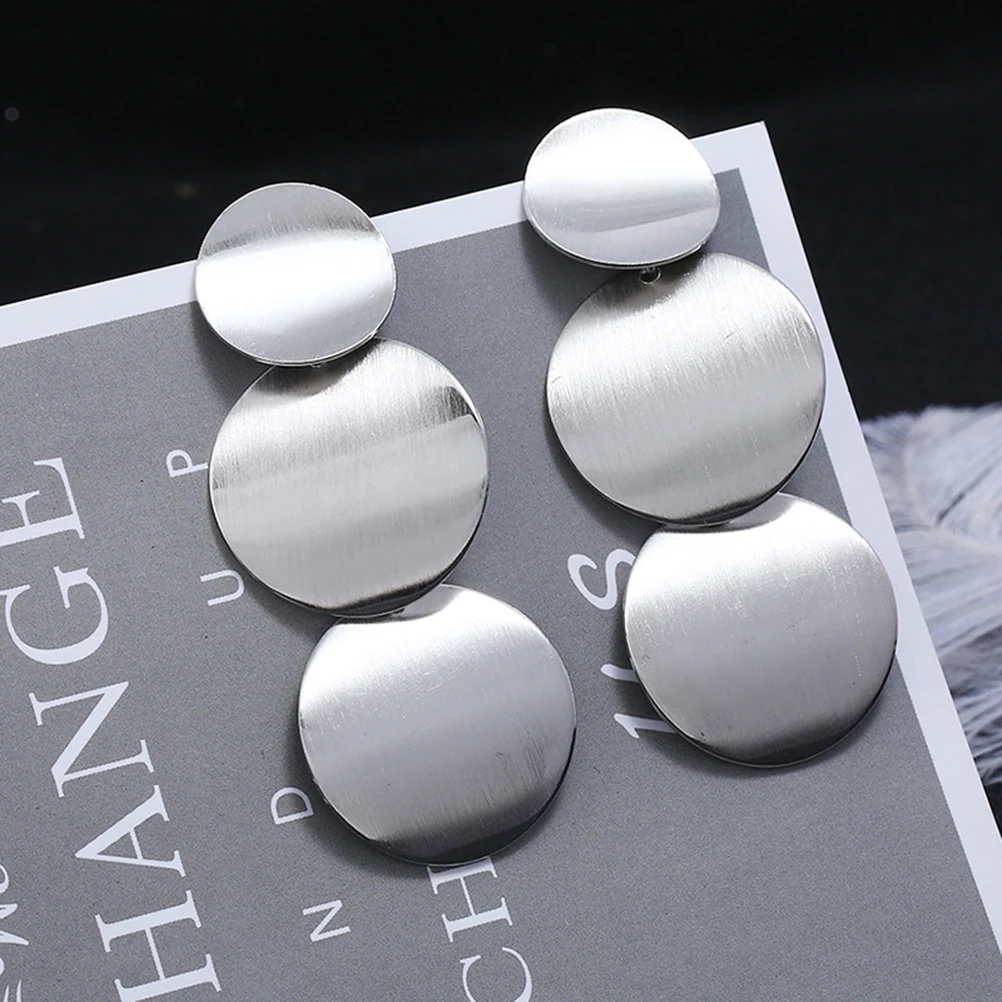 

Multi Layer Earrings Stylish Water Drop Long Dangly Special Wafer Earrings Occasions Birthday Christmas Wafer Trendy