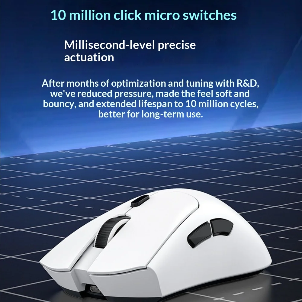 Silent Bluetooth Mouse Wireless Rechargeable Ergonomic Long Battery Life for Laptop PC Office Home Student Business Daily Use
