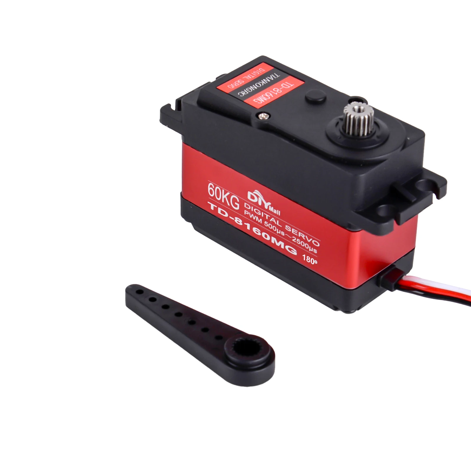 TD-8160MG servo digital 60kg alto torque 6-8.4v motor de escova de carbono à prova d' água 90/180/270/360 graus para 1:10 1:8 drift carro barco