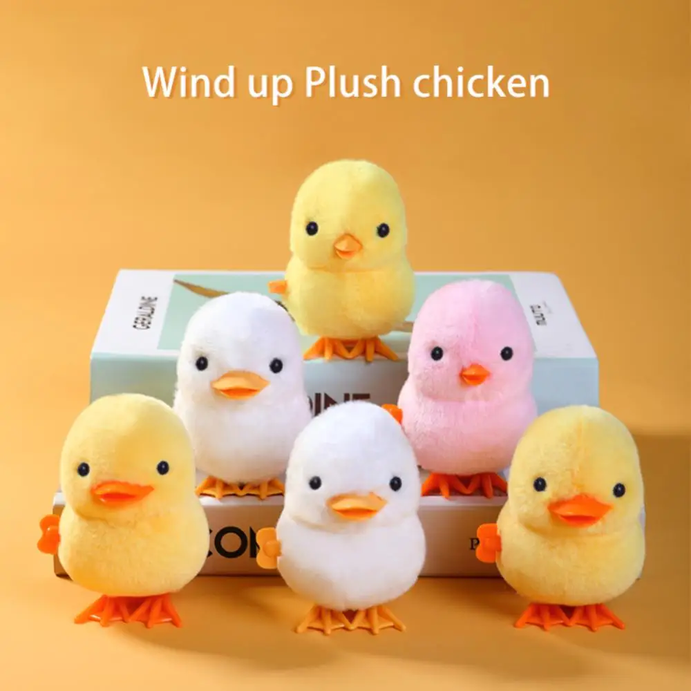 Mainan simulasi ayam mainan anak-anak lucu Musim Semi rem lucu hadiah ulang tahun interaktif kartun lembut melompat ayam Puzzle