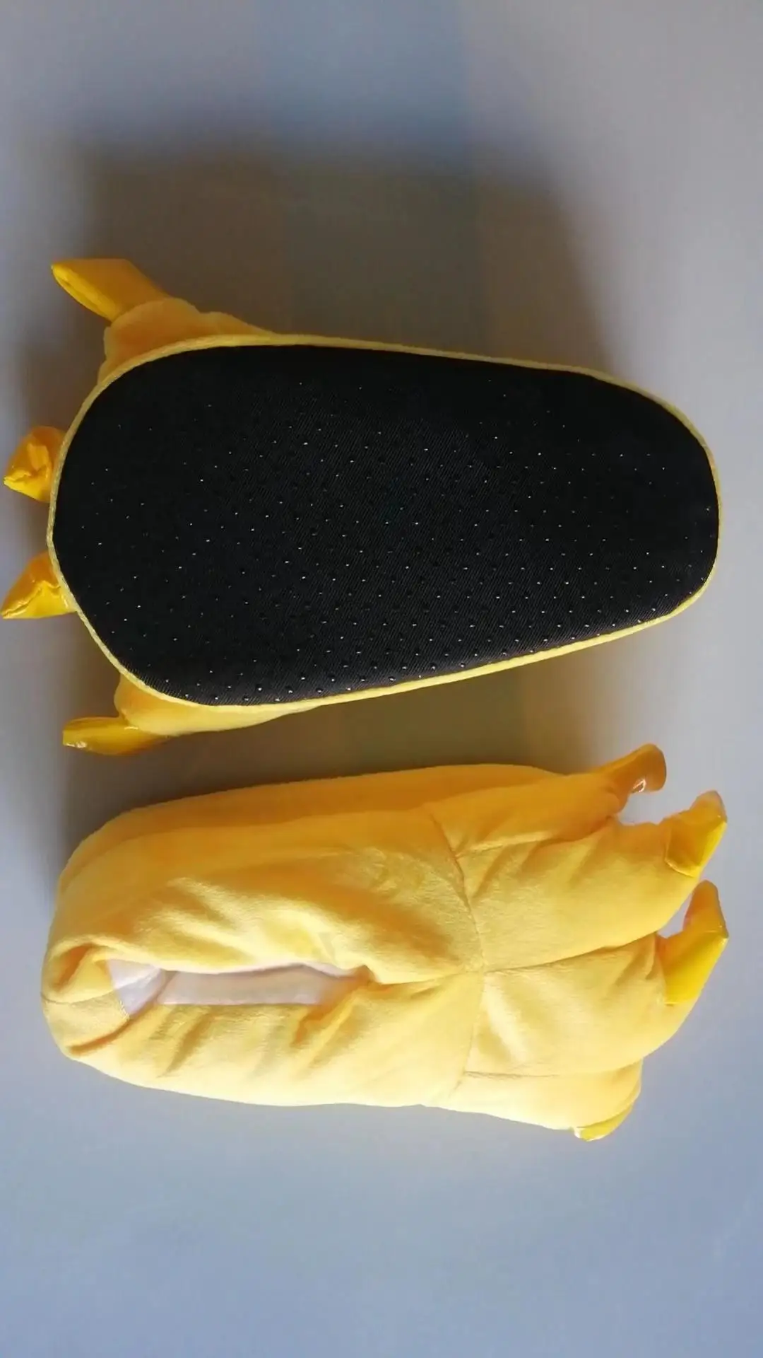 รองเท้าแตะใส่ในบ้านแบบนุ่ม อุ่น สำหรับฤดูหนาว ลายอุ้งเท้าสัตว์ ตลกๆ สำหรับผู้หญิงและผู้ชาย ลายคริสต์มาส ลายสัตว์ประหลาด ไดโนเสาร์  ขนปุย