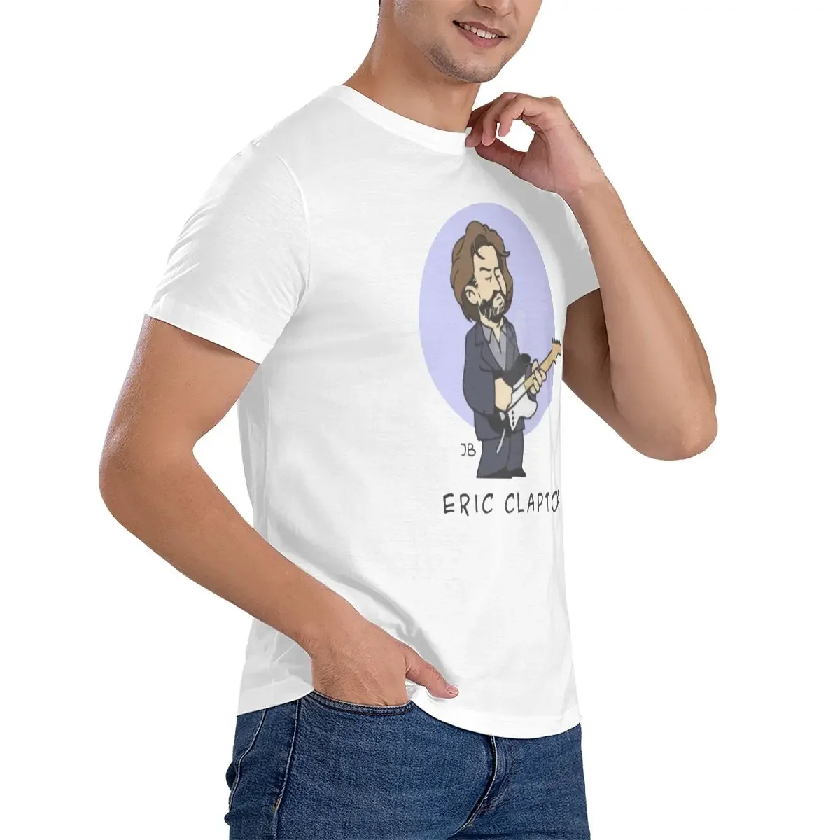 تي شيرت قطني كلاسيكي للرجال والنساء ، أليس كلابتون ، للجنسين