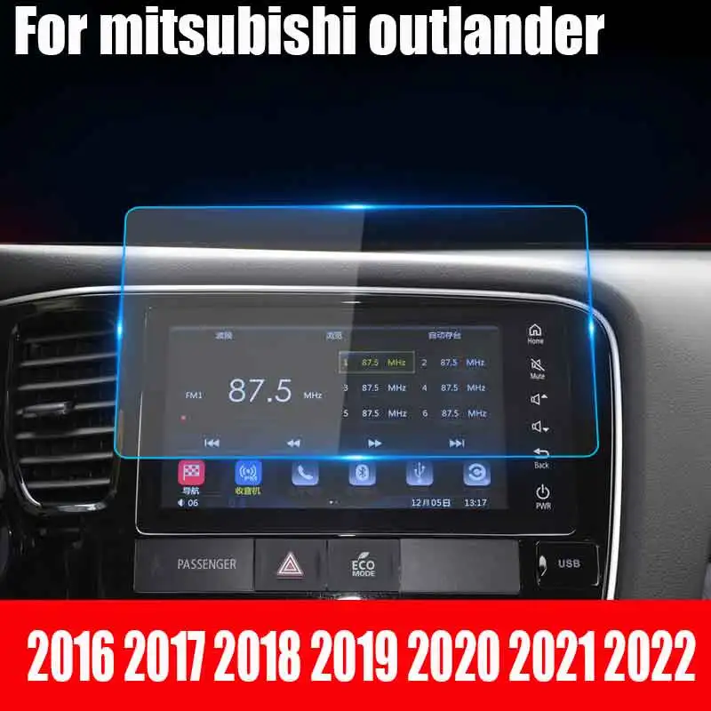 For Mitsubishi outlander 2016 2017 2018 2019 2020 2021 2022 Car GPS Navigation Screen Tempered Glass Protective Film