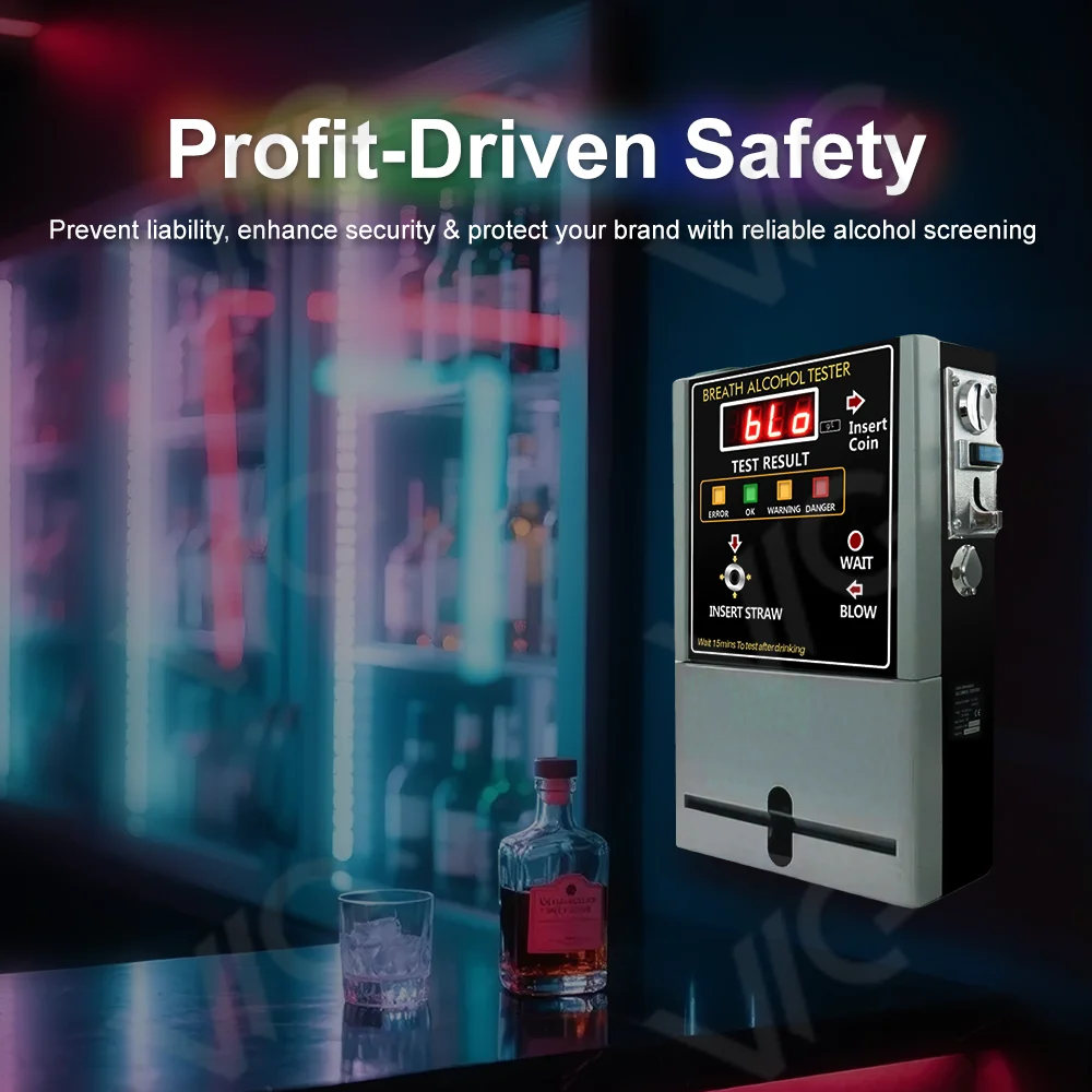 2025 2026 عملة تعمل أداة اختبار الكحول جهاز اختبار الكحول في الكحول مكان عام في المخزون اختبار الكحول OEM و ODM لاختبار البار #4