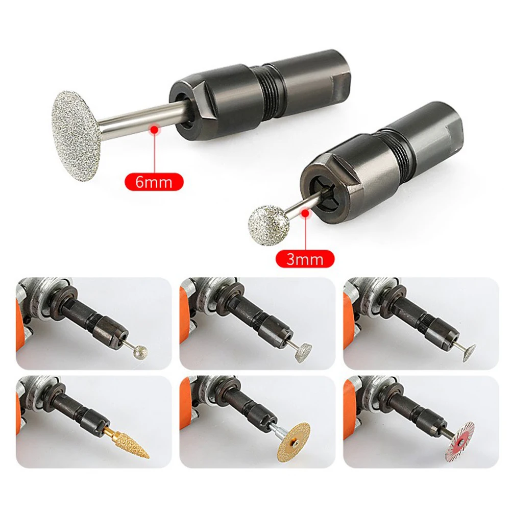 Adapter Transfer Head Angle Grinder Black Brand New Easy To Install High Carbon Steel Straight Grinder Adapter