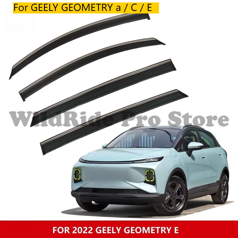 

Ветровые дефлекторы для GEELY GEOMETRY a/C/E, ветрозащитный дефлектор, козырьки, защита от дождя на лобовое стекло, дверной козырек