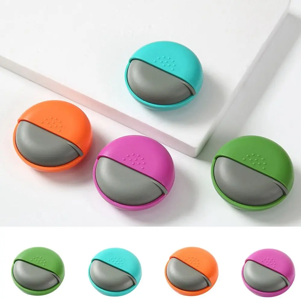 Creative Plastic Round Rotating Pill Box Mini Portable Single Pill Cases Sealed Pill Container Tablet