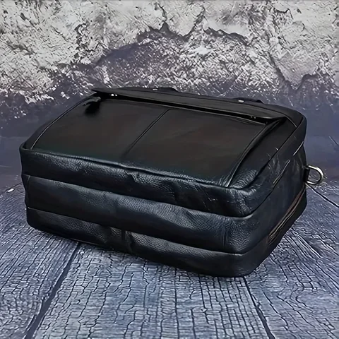 Мужская деловая сумка из масляной восковой кожи 2025 года, портфель для ноутбука с антикварным дизайном и сумка-мессенджер для документов