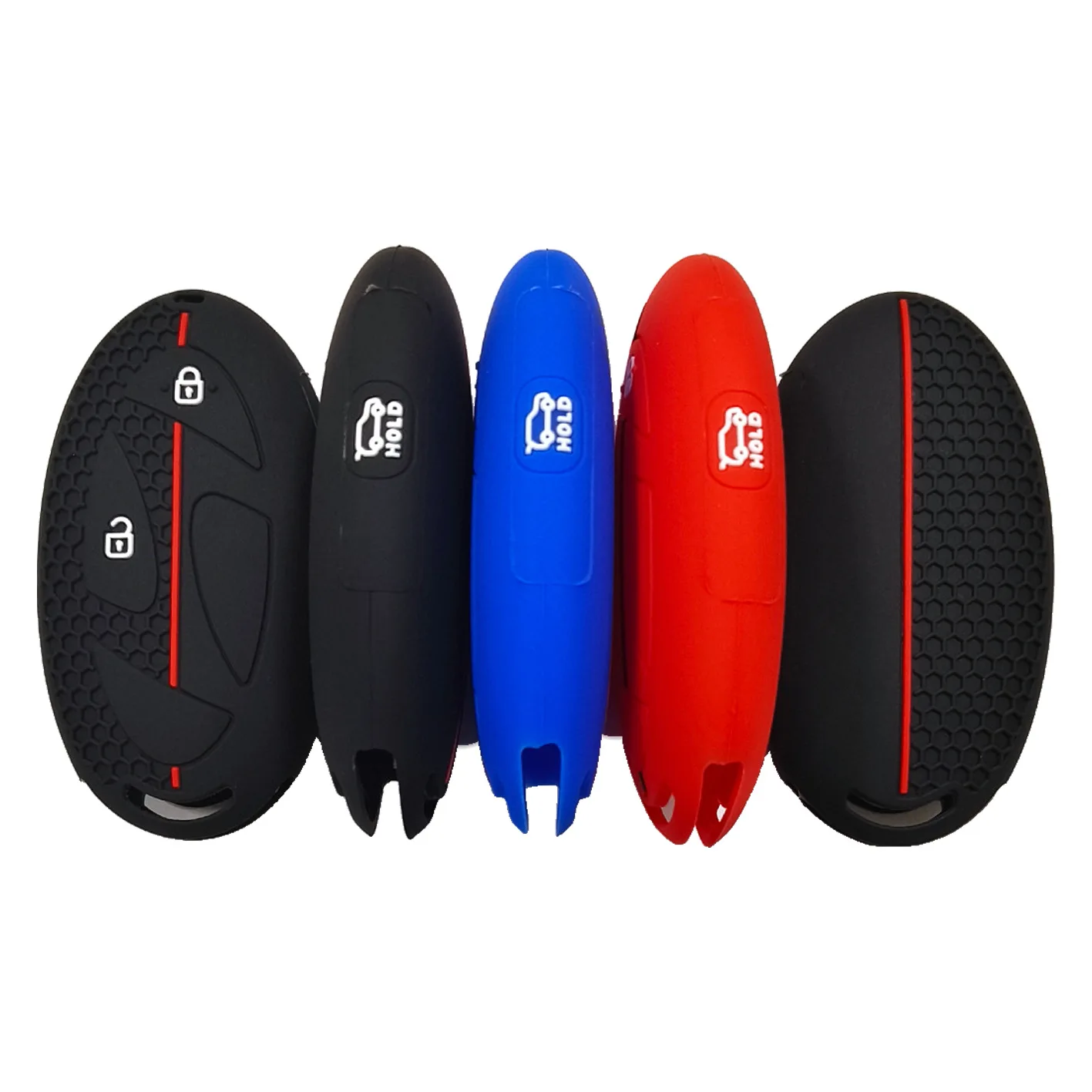 For Korean Hyundai IONIQ6 remote control 2+1 button honeycomb pattern car silicone key cover