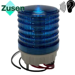Zusen-小型LED点滅ライト,サウンドランプTB5051-B-J 110v 24v 220v,青色光