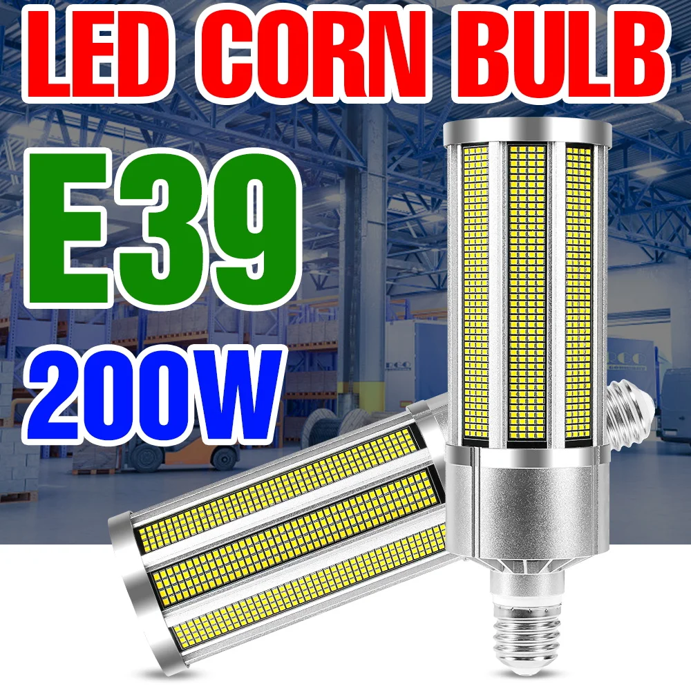 

LED Corn Lamp 220V Spotlight LED Lampara 150W E39 Ceiling Light Energy Saving Lamp 200W Chandelier Light 240W For Home Bombilla