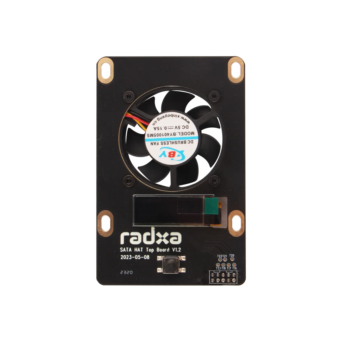 Placa superior Radxa Penta SATA HAT, projetada para Radxa Penta SATA HAT