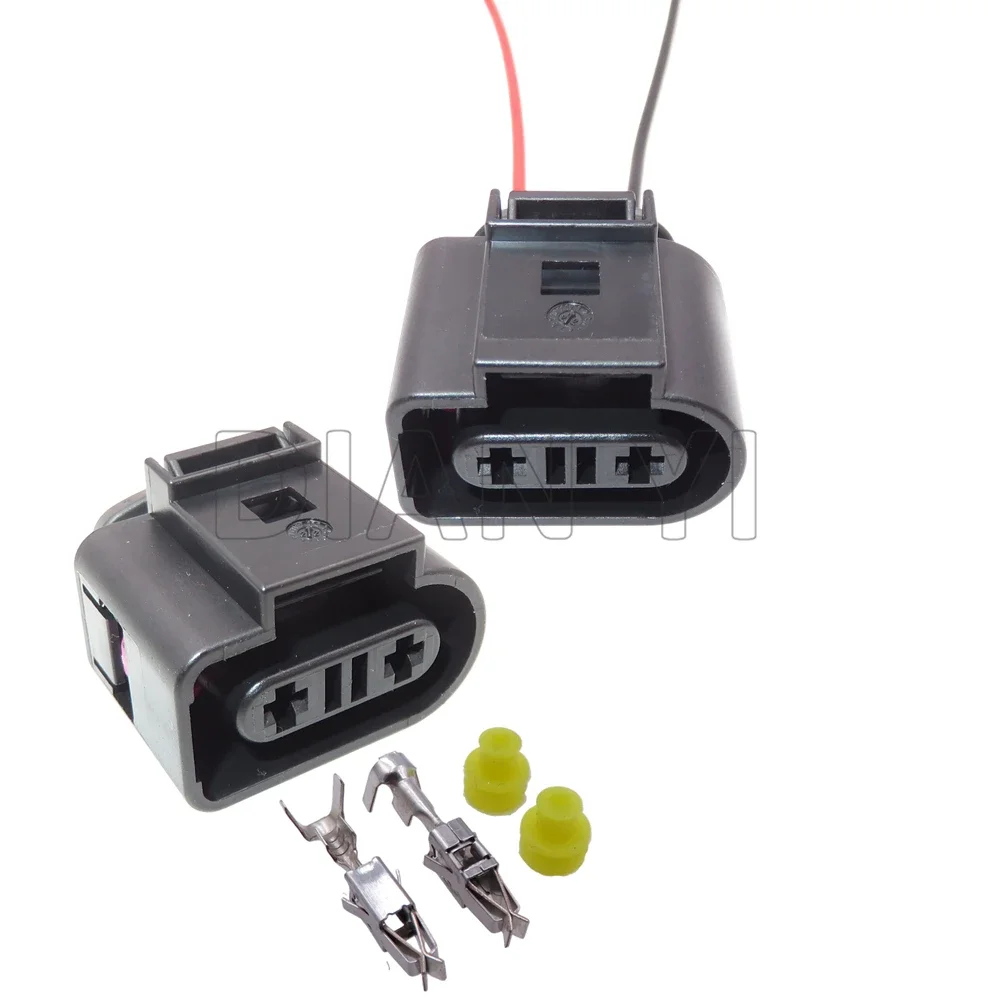 

1 Set 2 Way car Coolant Temperature Sensor Plug For VW Audi 1K0973202 1K0 973 202 AC Assembly Antifreeze Water Level Sensor