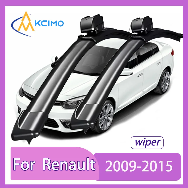 

Silent Wiper Blades For Renault Fluence X38 2009-2015 Waterproof Windshield Cleaner 2PCS Car Accessories