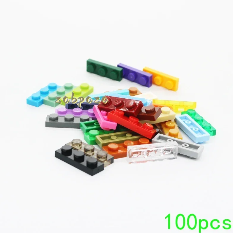 

100PCS MOC 3623 Plate 1x3 Building Blocks Kit High-Tech Board Light Panel Bricks Particle Idea Toys Children Birthday Kid Gifts