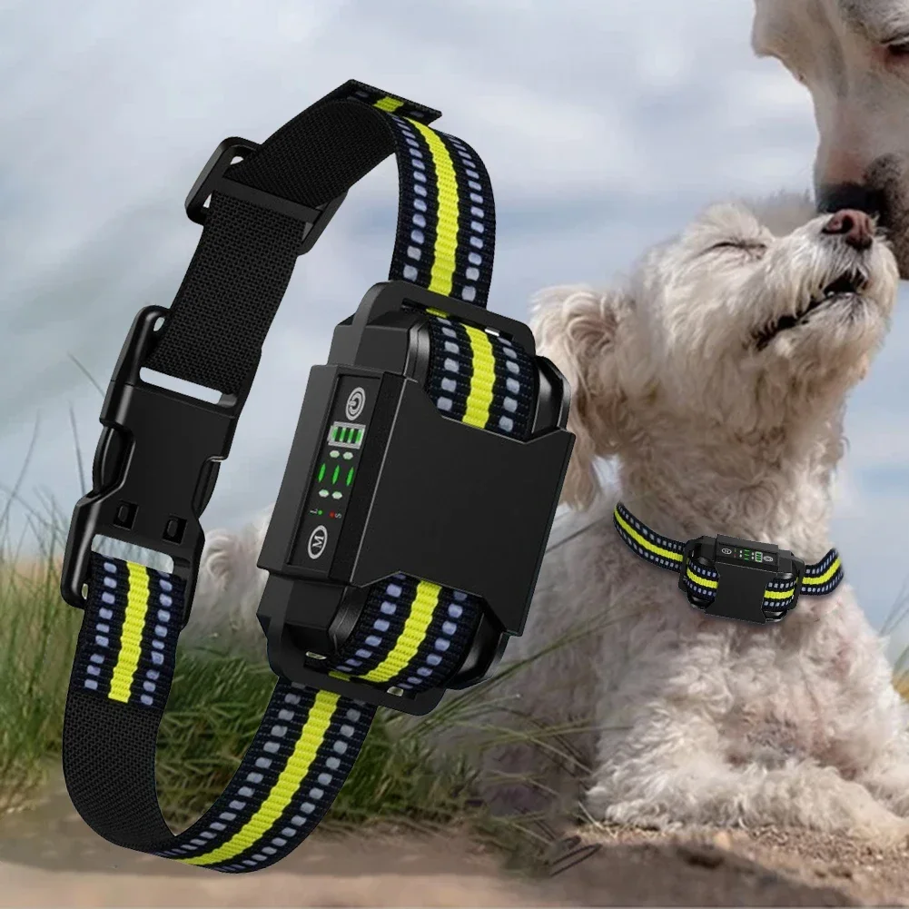 Anti-Barking Collar Rechargeable Beep Vibration Harmless Electric Shock Dog No Bark Training Collar for Small Medium Large Dogs