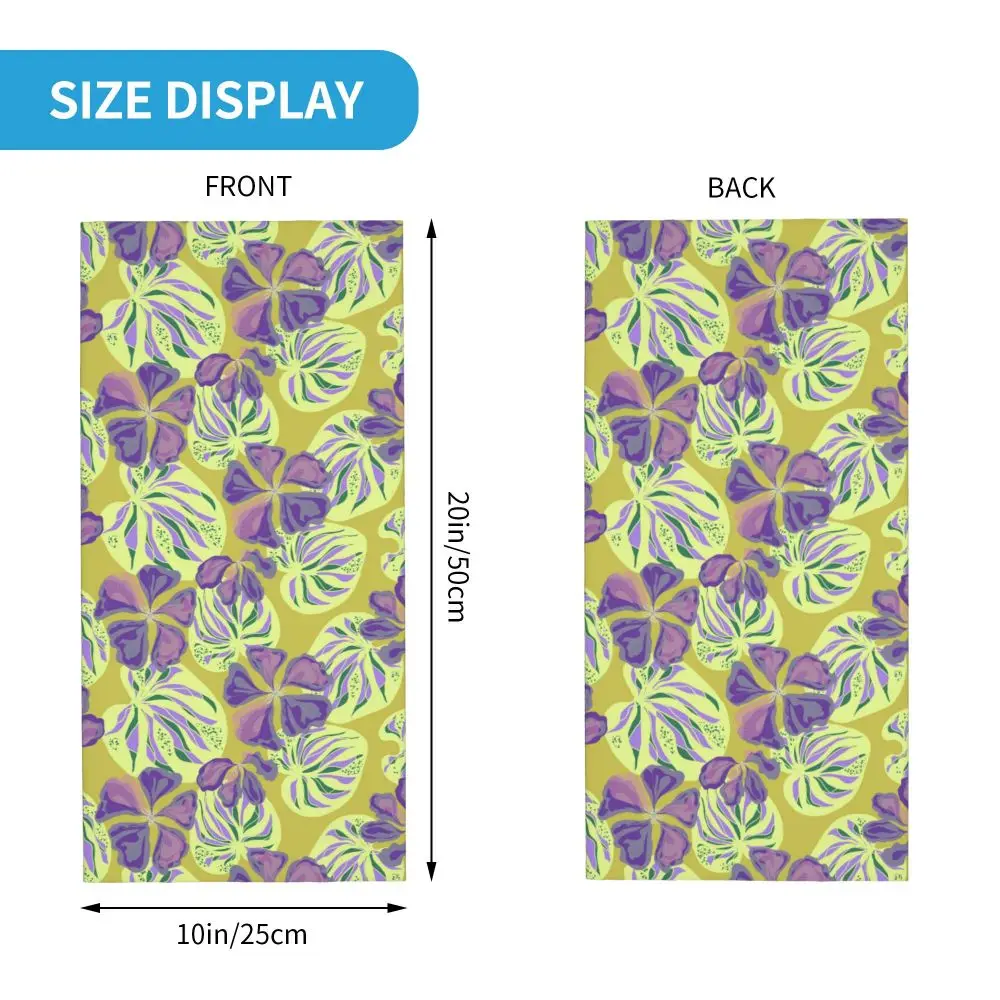 Flower Illustration (2) Scarf Neckerchief Neck Face Mask Polyester