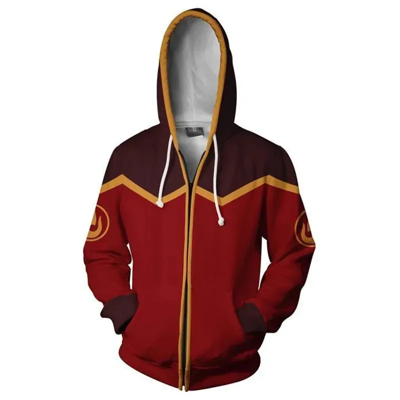 

CyAnime Avata Cosplay Last Airbender Costume Hoodie Sweatshirt Aang Costume Men Male Clothes Top Streewear Halloween Party Cloth