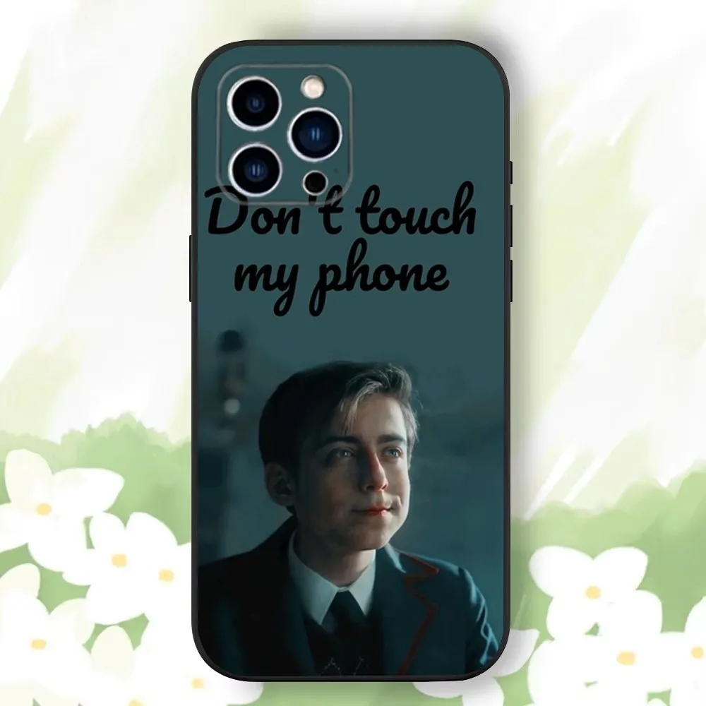 A-Aidan Gallagher Actor Phone Case For iPhone 16,15,14,13,12,11 Plus,Pro Max,XS,X,XR,SE,Mini,8,7，Soft Silicone Black Cover