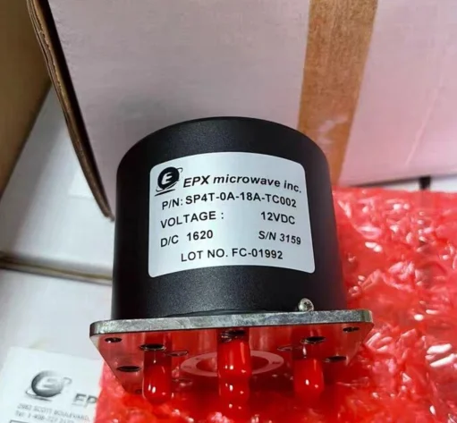 SP4T-0A-18A-TC002 Радиочастотный коаксиальный переключатель, управляемый напряжением (электронное управление) Однополюсный четырехпозиционный коаксиальный переключатель