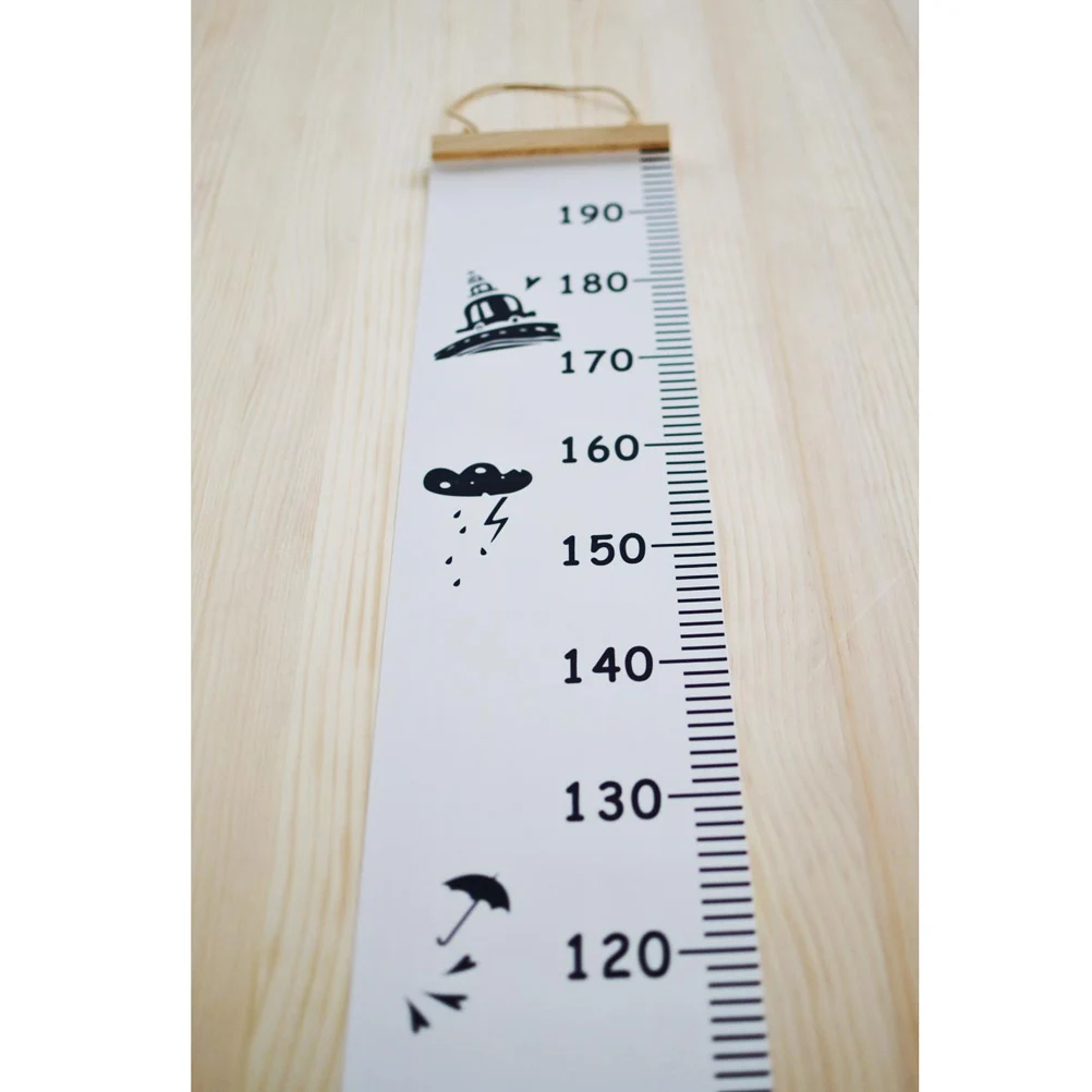 

Growth Chart Height Measurement Ruler Wall Sticker 2 Scales Brief Color Natural Material Waterproof Durable Non Toxic