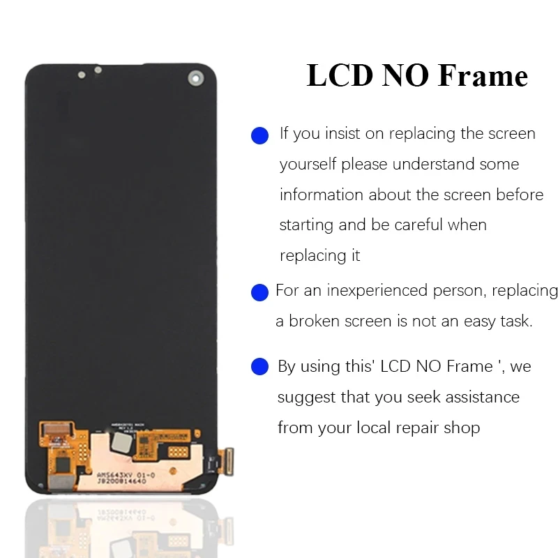 AMOLED For Oppo reno6 Z CPH2237 Lcd Display Touch Screen Digitizer Assembly For Oppo reno6 Z LCD Replacement With Frame