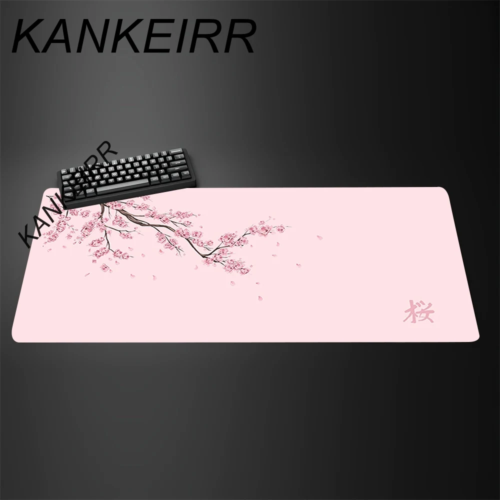 

Коврик для мыши в японском стиле с сакурой, черно-белый, XL, для игр и офиса, большой скоростной настольный коврик, коврик с рисунком Тории, для ноутбука, геймерский, настольный коврик-подушка