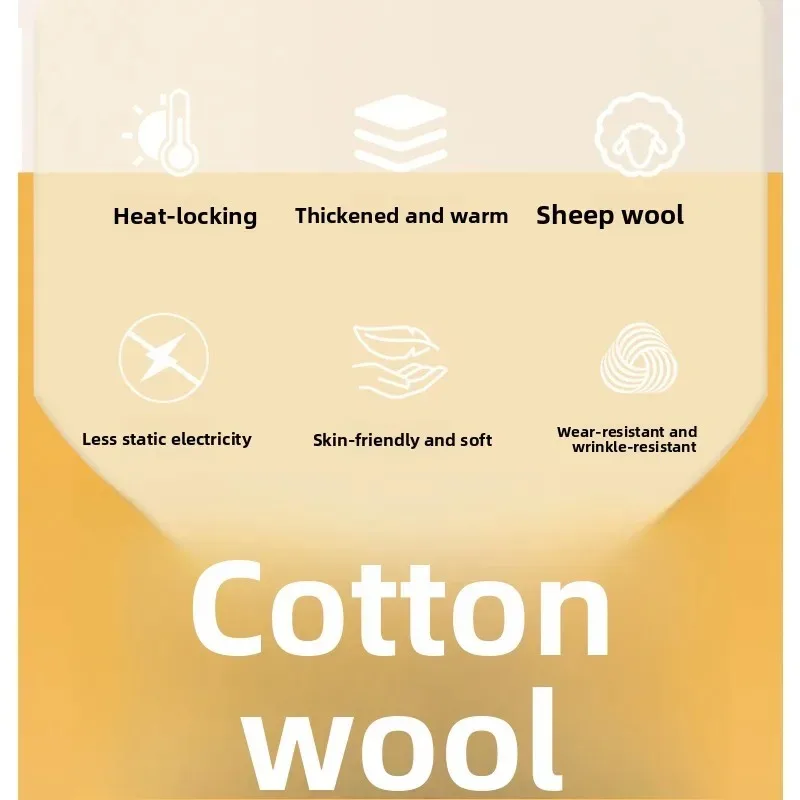 الشتاء السراويل الحرارية كبار النساء صوف مبطن سميكة الدافئة عالية الخصر البطن التحكم طماق الطقس البارد حماية الحرارة زائد #6