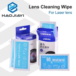 HAOJIAYI Laser Lens Cleaning Wipes 10.6um CO2 & 1064nm Fiber Lenses Mirror 20pcs Pack