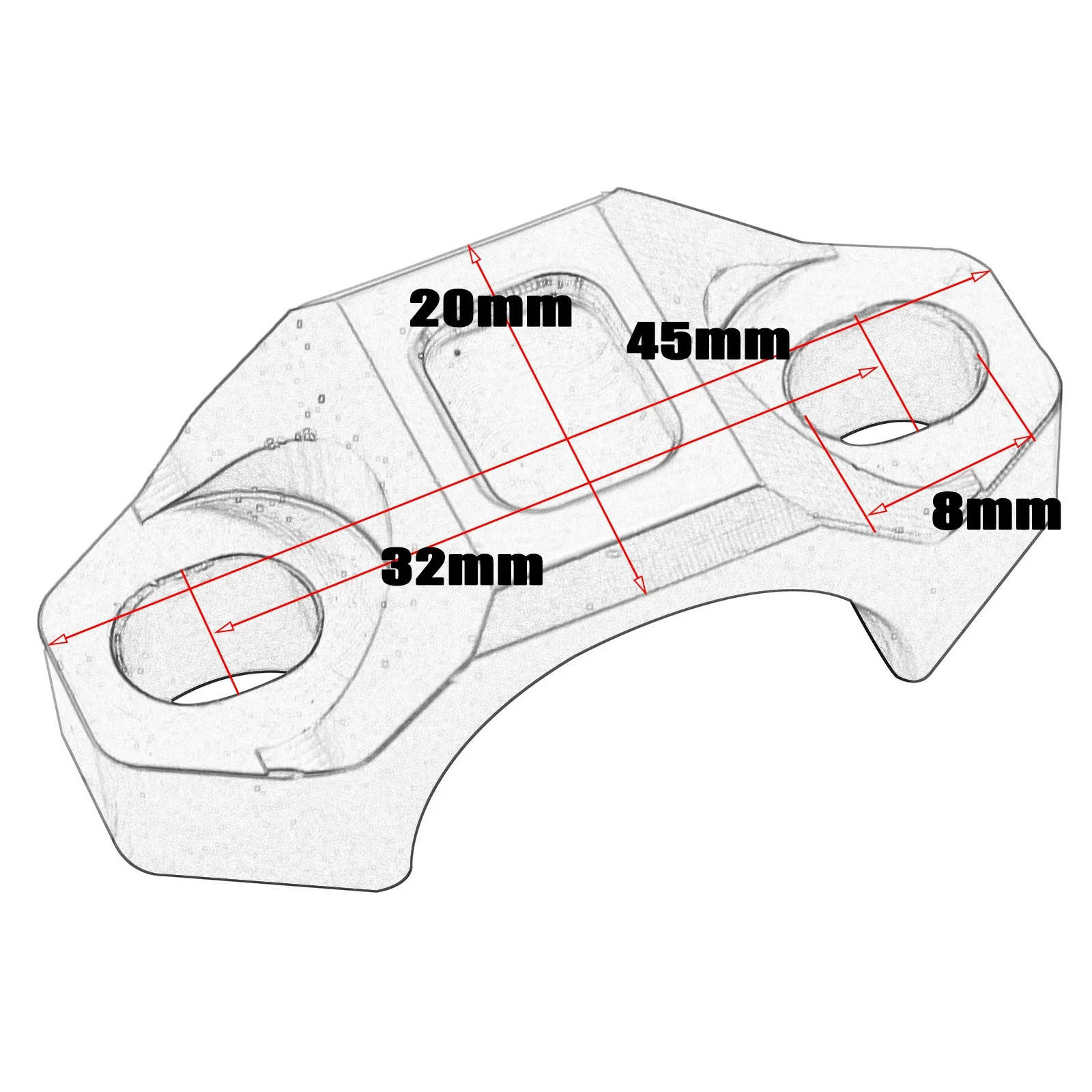 1PC Universal Motorcycle ATV Hand Pressure Clutch Brake Pump CNC Fixed Aluminum Block Cover For KTM YAMAHA Honda Suzuki Kawasaki