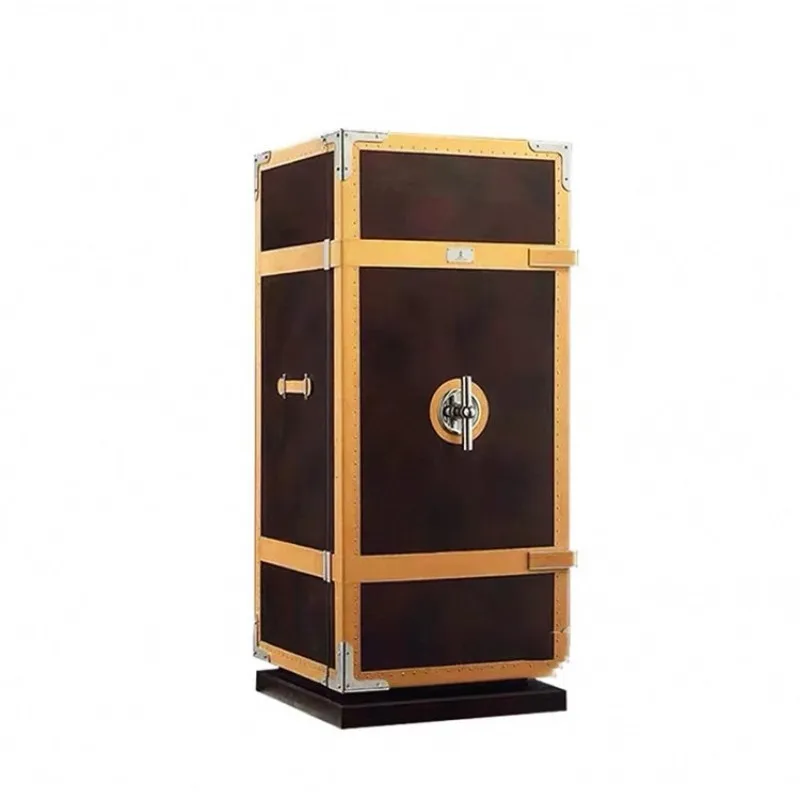 Leather safe, villa home jewelry cabinet, light luxury high-end mechanical lock, anti-theft lock