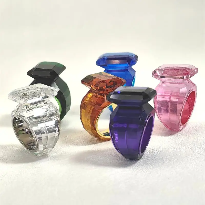 SW hot selling new crystal high-end dinner party ring fashion trend custom ring holiday romantic gift