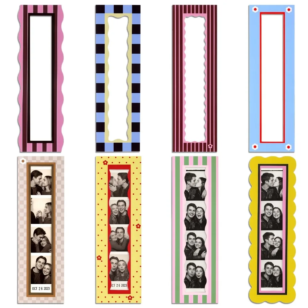 8-teiliges Magnetisches Fotorahmen-Set, Kühlschrankmagnet-Fotorahmen, Geeignet für 1,5 x 8 Zoll Fotostreifen – Detail 5