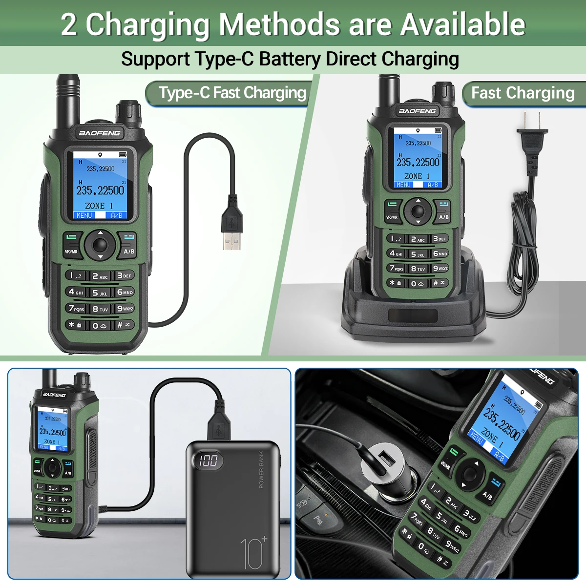 Baofeng UV-21 PRO – Radio bidireccional GPS multibanda largo alcance - imagen 4