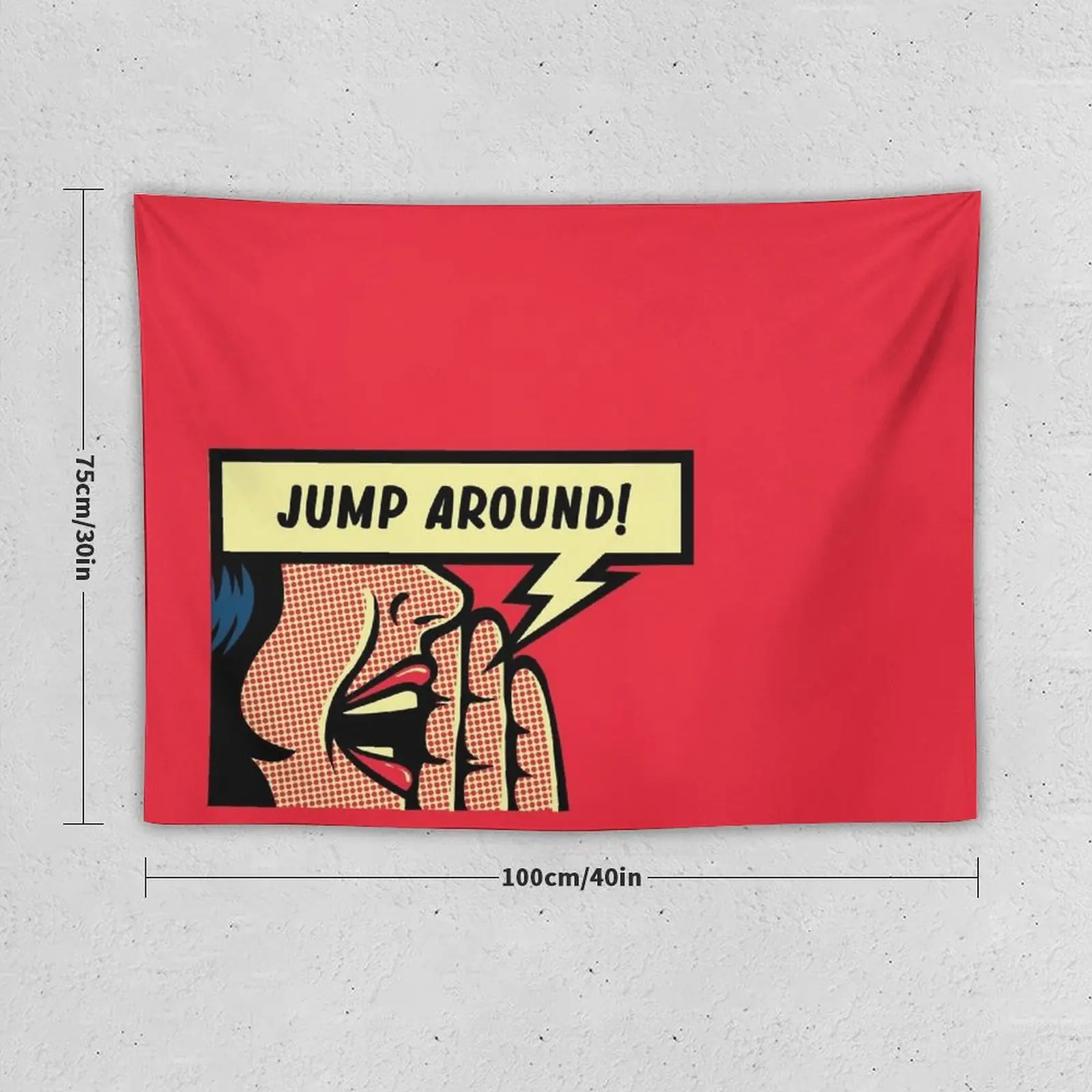 WISCONSIN JUMP AROUND COMIC Tapestry Christmas Decoration Funny Tapestry