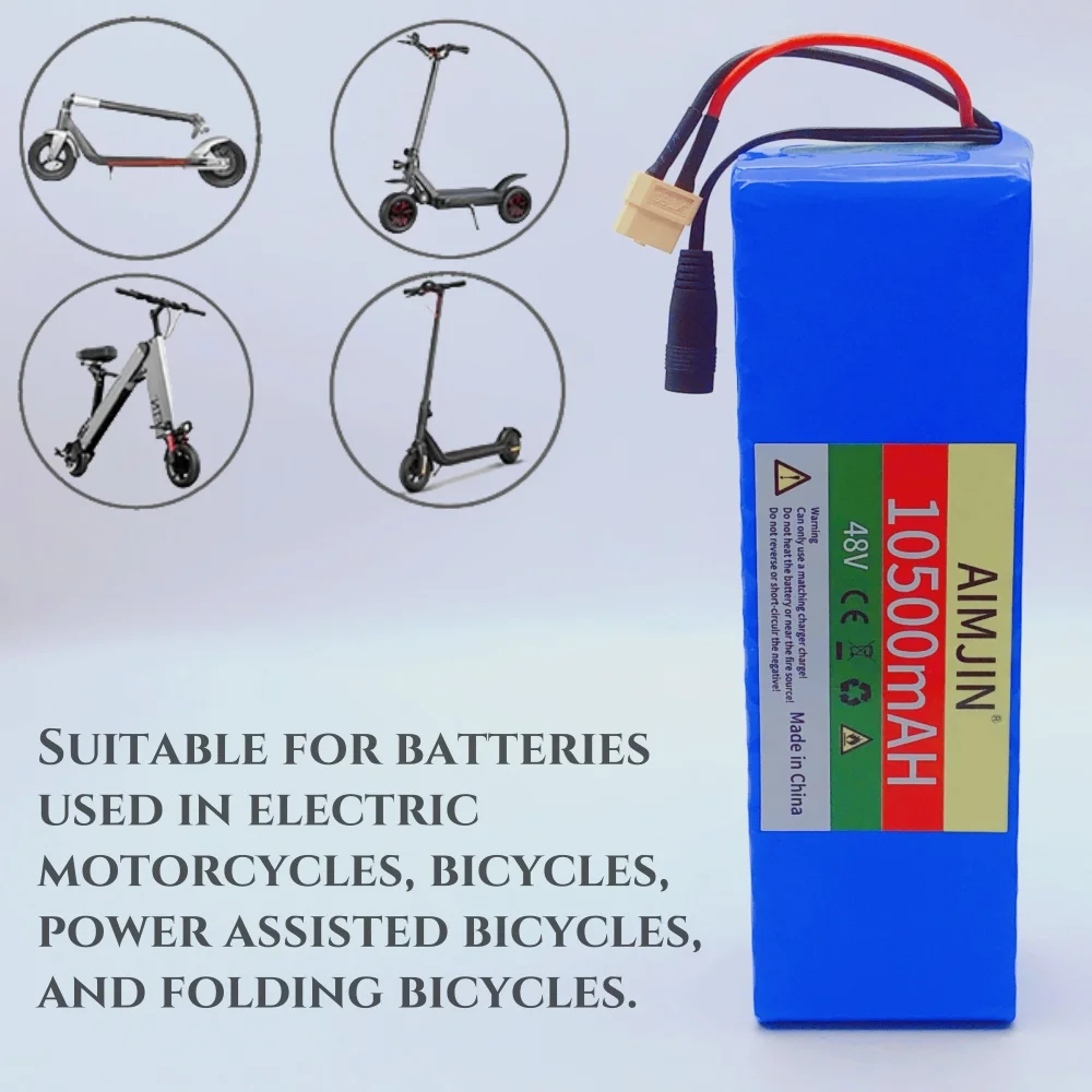 48V 배터리 10500mAh 13S3P 18650 리튬 이온 배터리 팩 54.6v 750W 1000W BAFANG 키트 내장 BMS