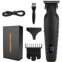 Men's hair clipper, professional hairstylist, LCD hair clipper, USB rechargeable electric hair clipper, perfect gift for men