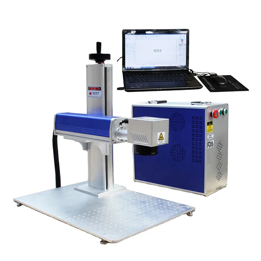 High Speed Vin Number Qc Code Plastic Animal Sheep Ear Tag Laser Marking Machine Engraving Machine