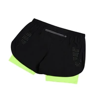 Shorts de course réfléchissants pour hommes, séchage rapide, double couche, pour fitness, entraînement et musculation 3