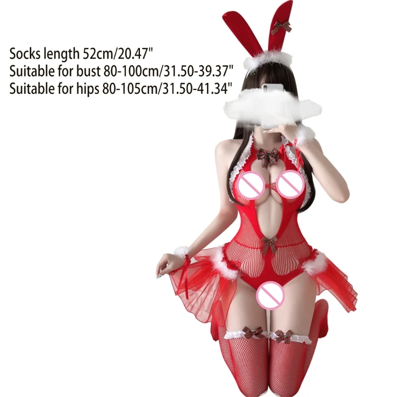 لوليتا فتاة أنيمي شبكة بيكيني الصدرية تنورة عالية الخصر تخزين الملابس الداخلية مجموعة