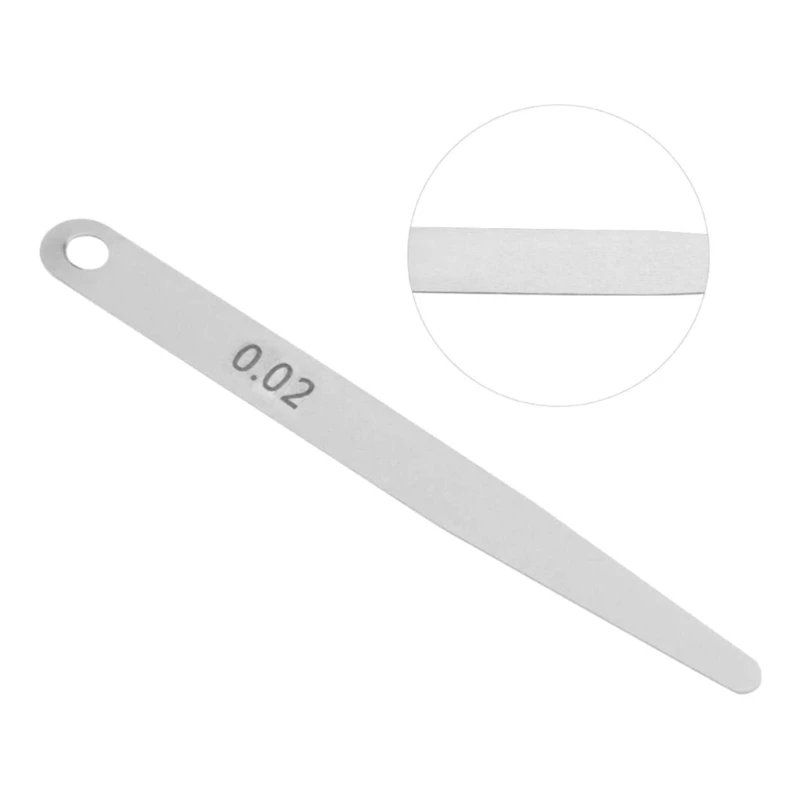 0.02mm Thickness for Gap Metric-Filler Feeler-Gauge Woodworking Measuring Probe-Gap Tool For Feeler-Gauge 5 Pack