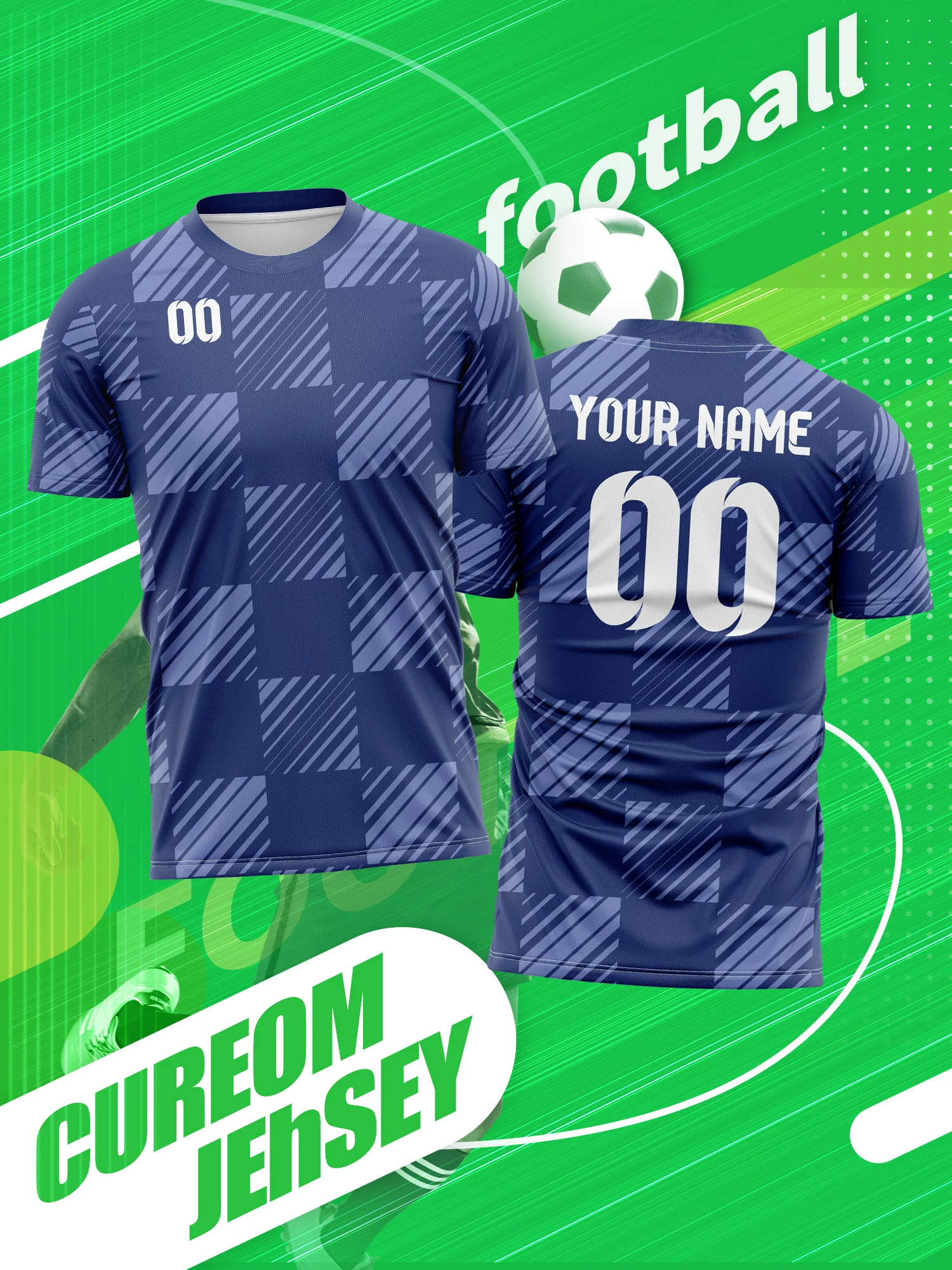 

Футбольная форма с индивидуальным фото, именем и номером для школы, спортивных команд и университетов