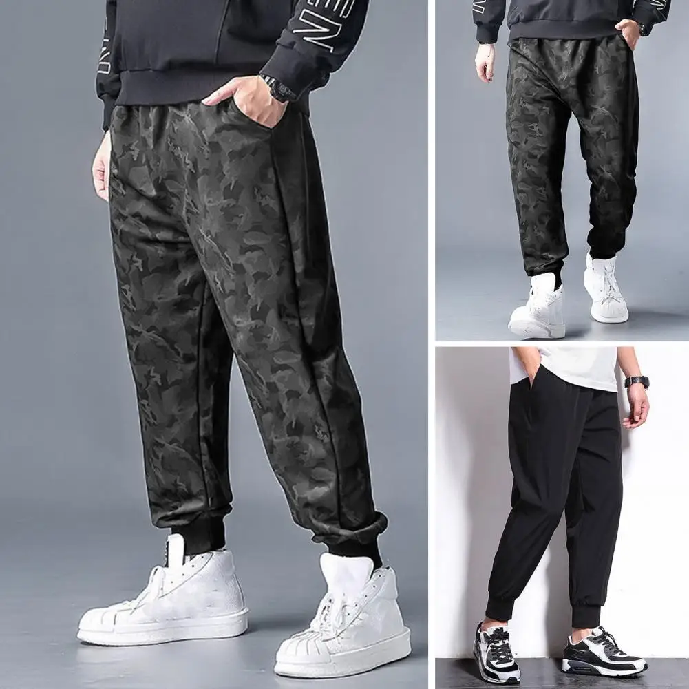 Men's Sports Pants Stylish Breathable Stretch Men Pants Comfortable Versatile Casual Trousers Male Accessories