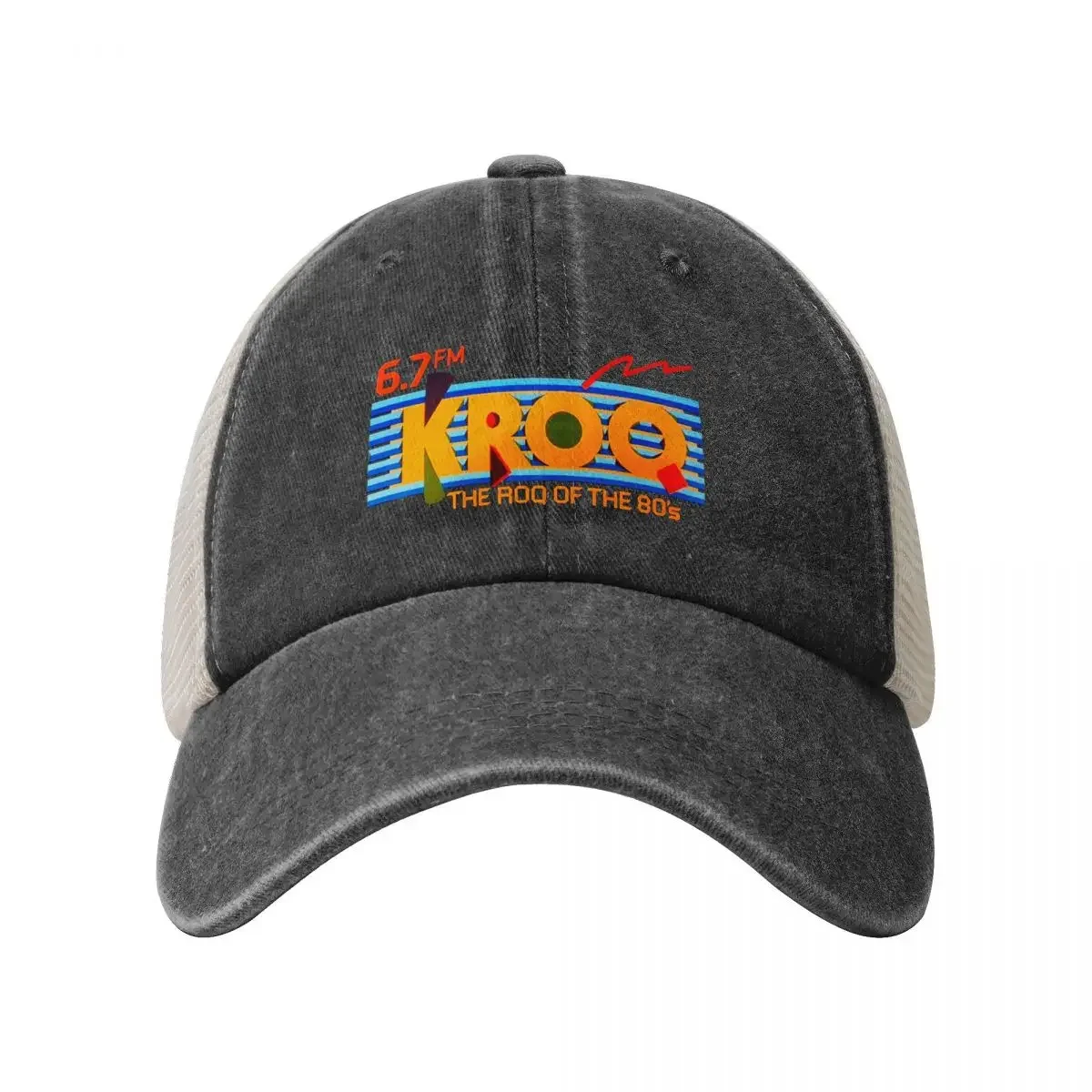 KROQ 106.7 1980s Los Angeles new wave alternative rock radio station Baseball Cap Snapback Cap Anime Women's Beach Visor Men's