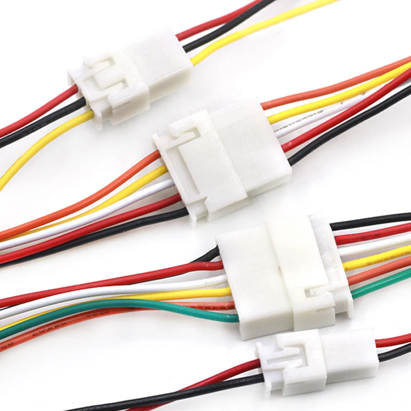 10Pairs XH2.54 2/3/4/5/6 Pin Pitch 2.54mm Wire Connector XH Plug Male & Female Battery Charging Cable 100MM 150MM 200MM 26AWG