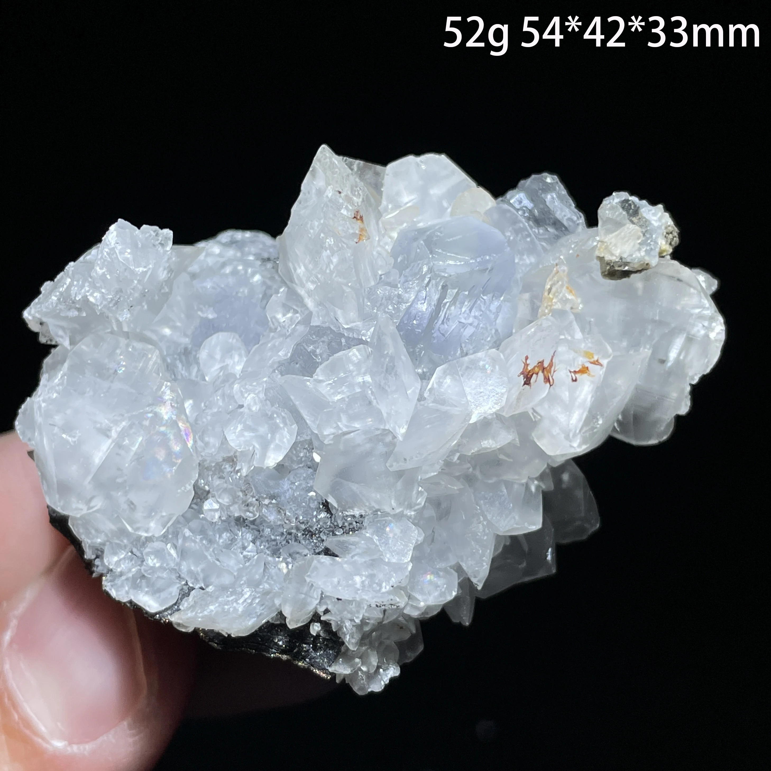 Natural Calcite With Fluorite Fluorescence Effect Mineral Specimen Stones Quartz Crystals Healing Grystal Home Decoration